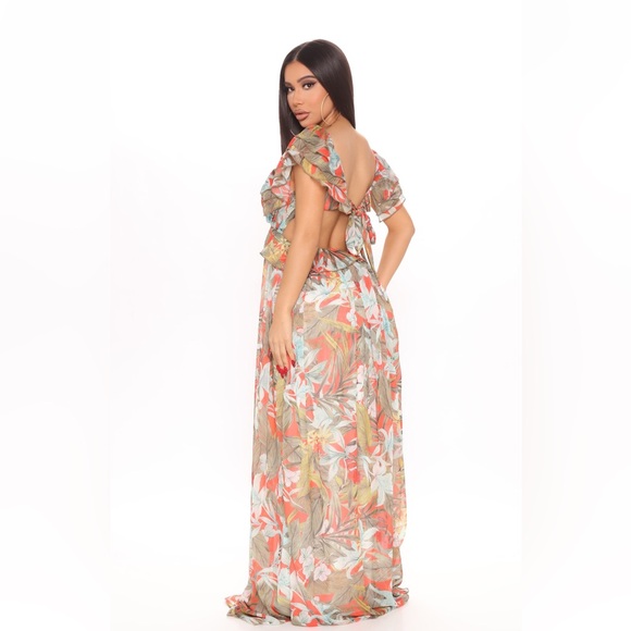 Bring Me Mimosas Maxi Dress - Orange - Picture 2 of 4